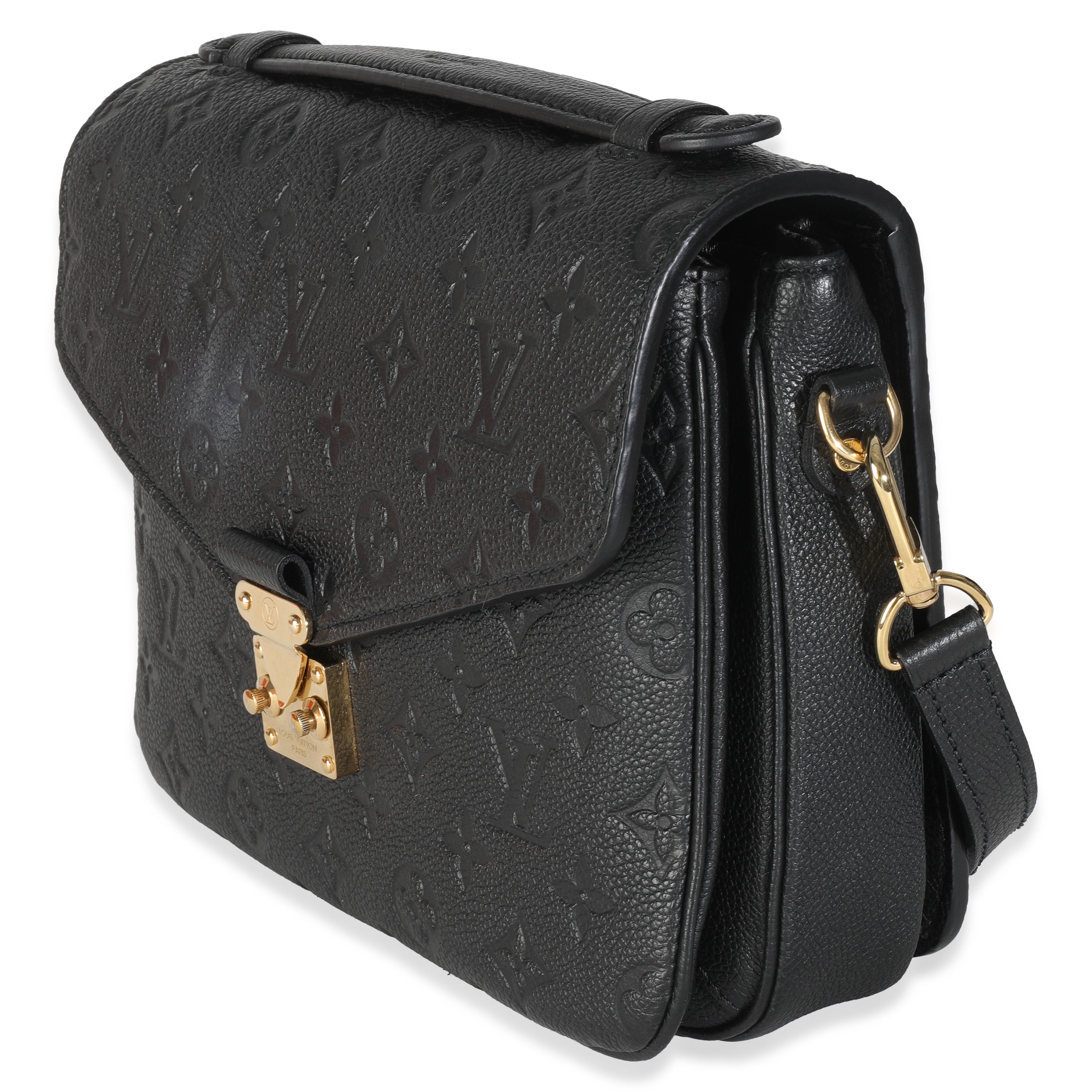 Louis Vuitton Black Monogram Empreinte Pochette Metis