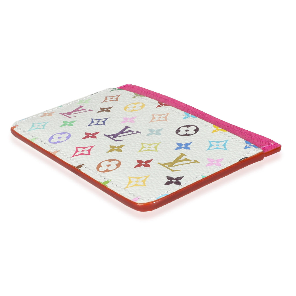 Louis Vuitton x TM Kawaii Pink Monogram Multicolor Canvas Card Holder