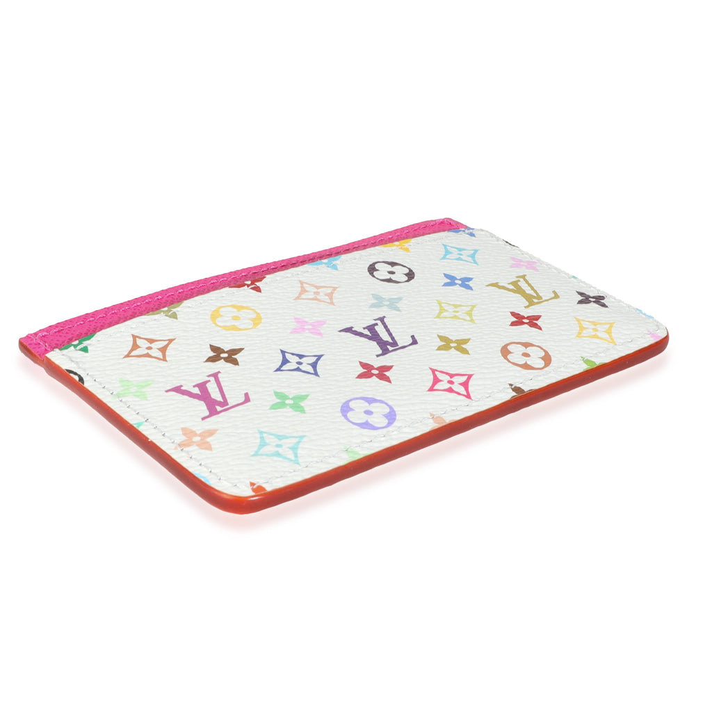 Louis Vuitton x TM Kawaii Pink Monogram Multicolor Canvas Card Holder