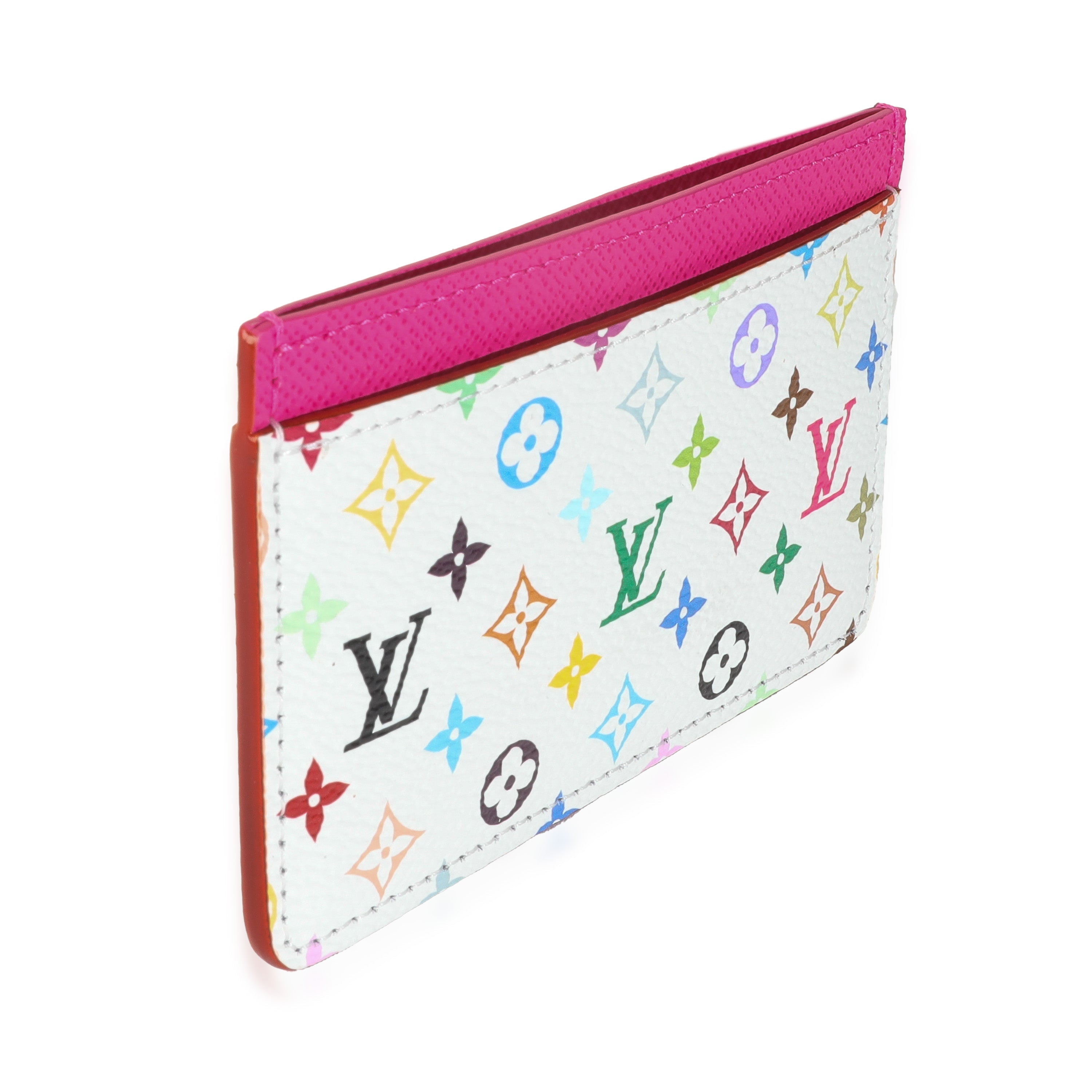 Louis Vuitton x TM Kawaii Pink Monogram Multicolor Canvas Card Holder
