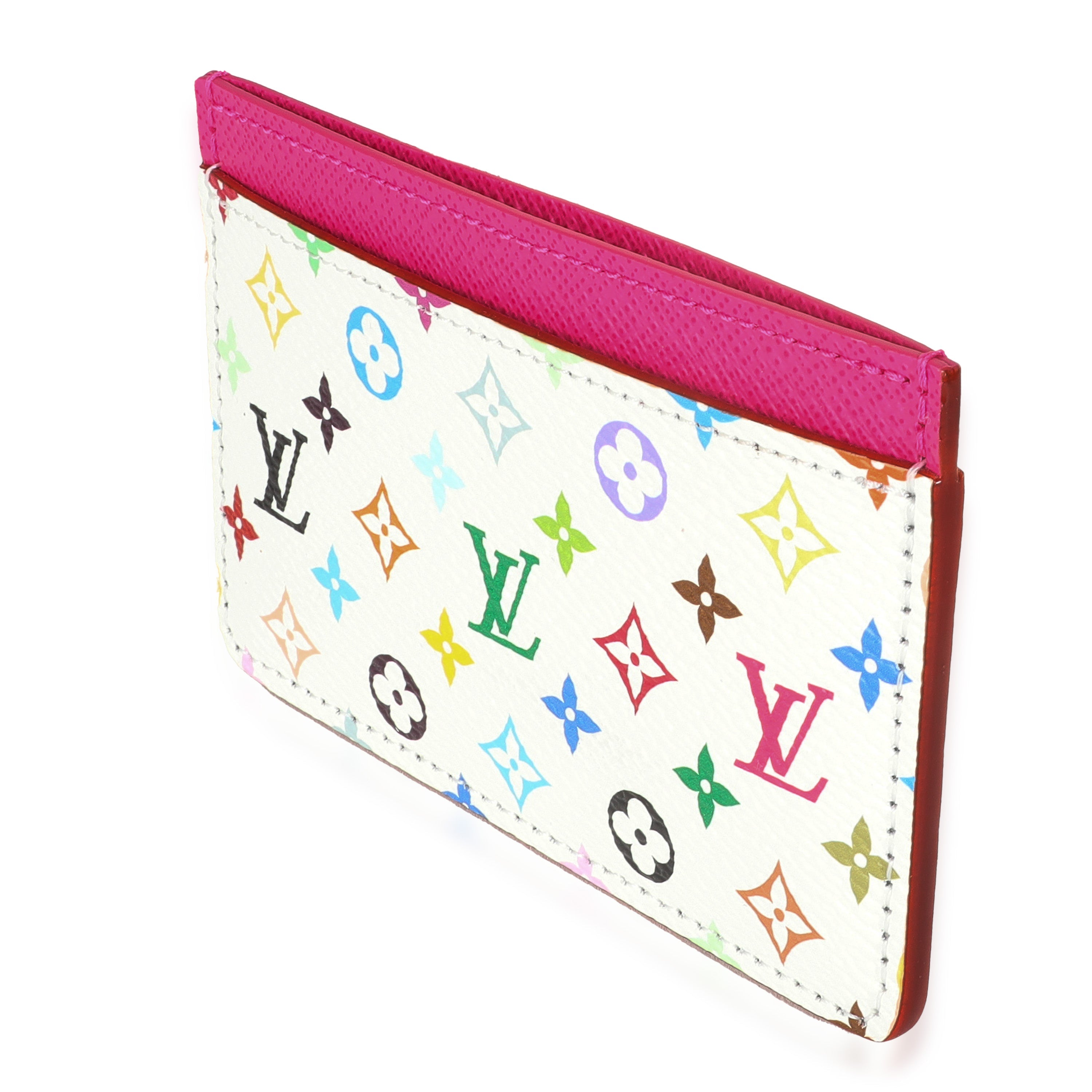 Louis Vuitton x TM Kawaii Pink Monogram Multicolor Canvas Card Holder