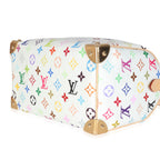 Louis Vuitton x TM Monogram White Multicolor Canvas Speedy Bandouliere 25