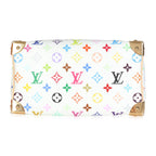 Louis Vuitton x TM Monogram White Multicolor Canvas Speedy Bandouliere 25
