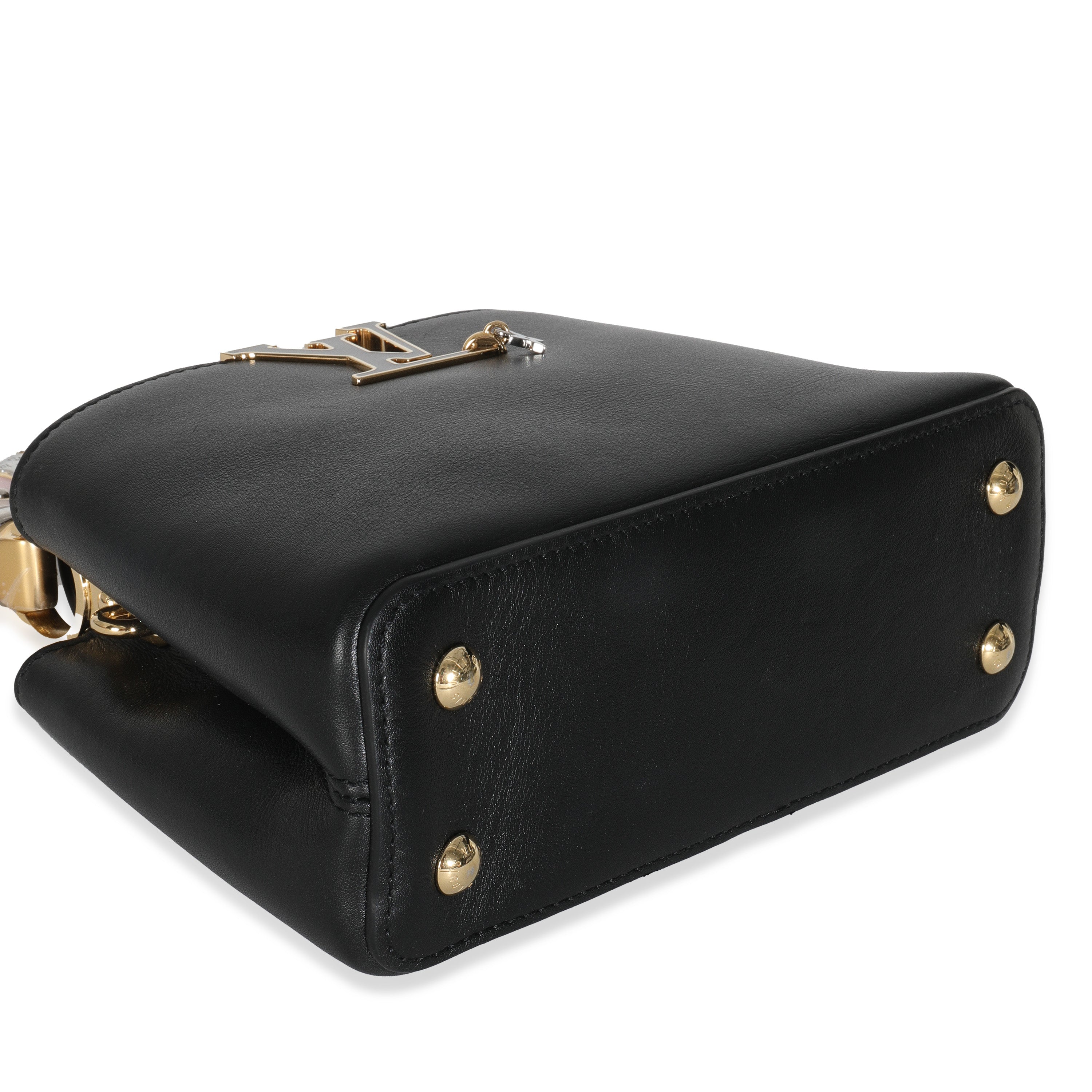 Louis Vuitton Black Taurillon Mini Capucines