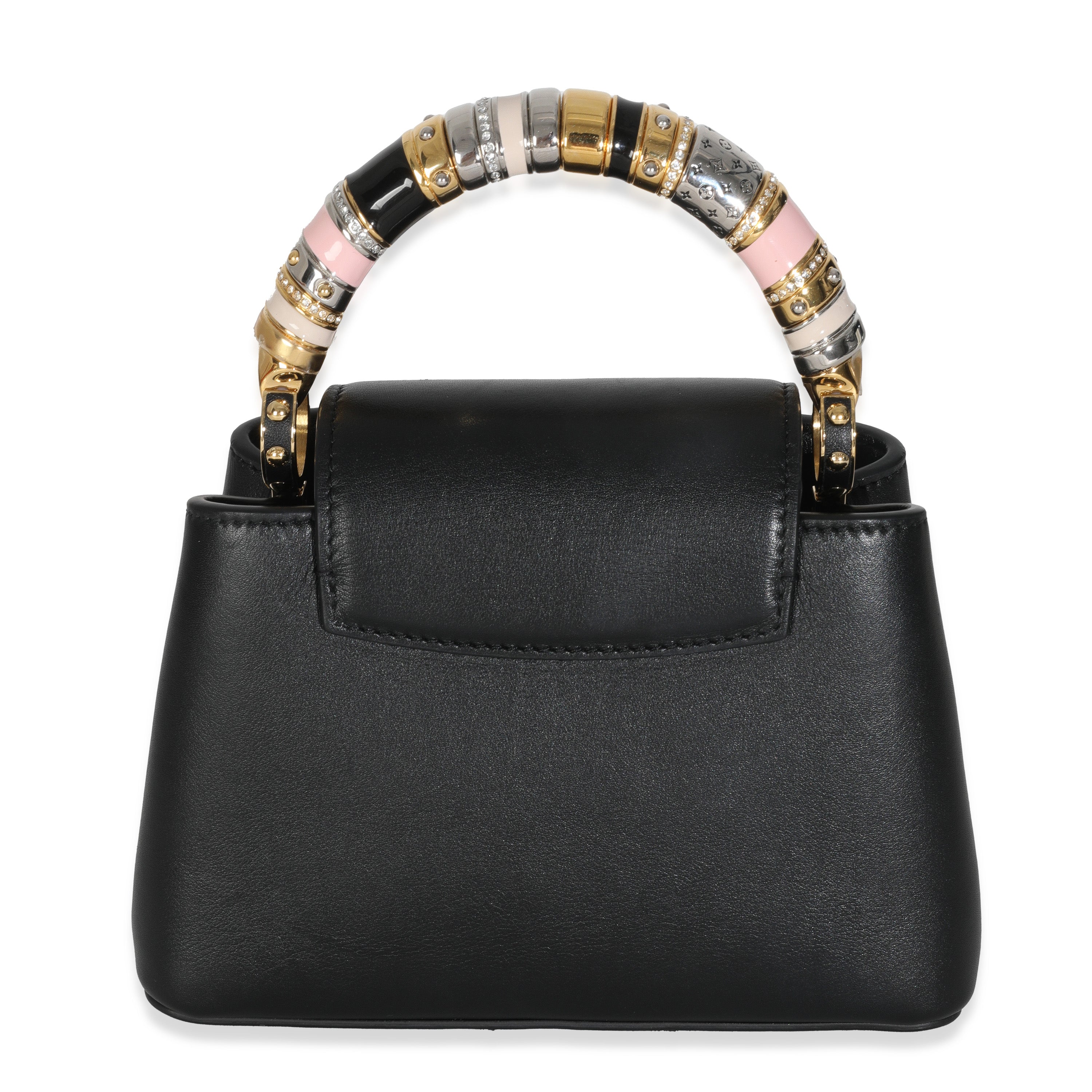 Louis Vuitton Black Taurillon Mini Capucines