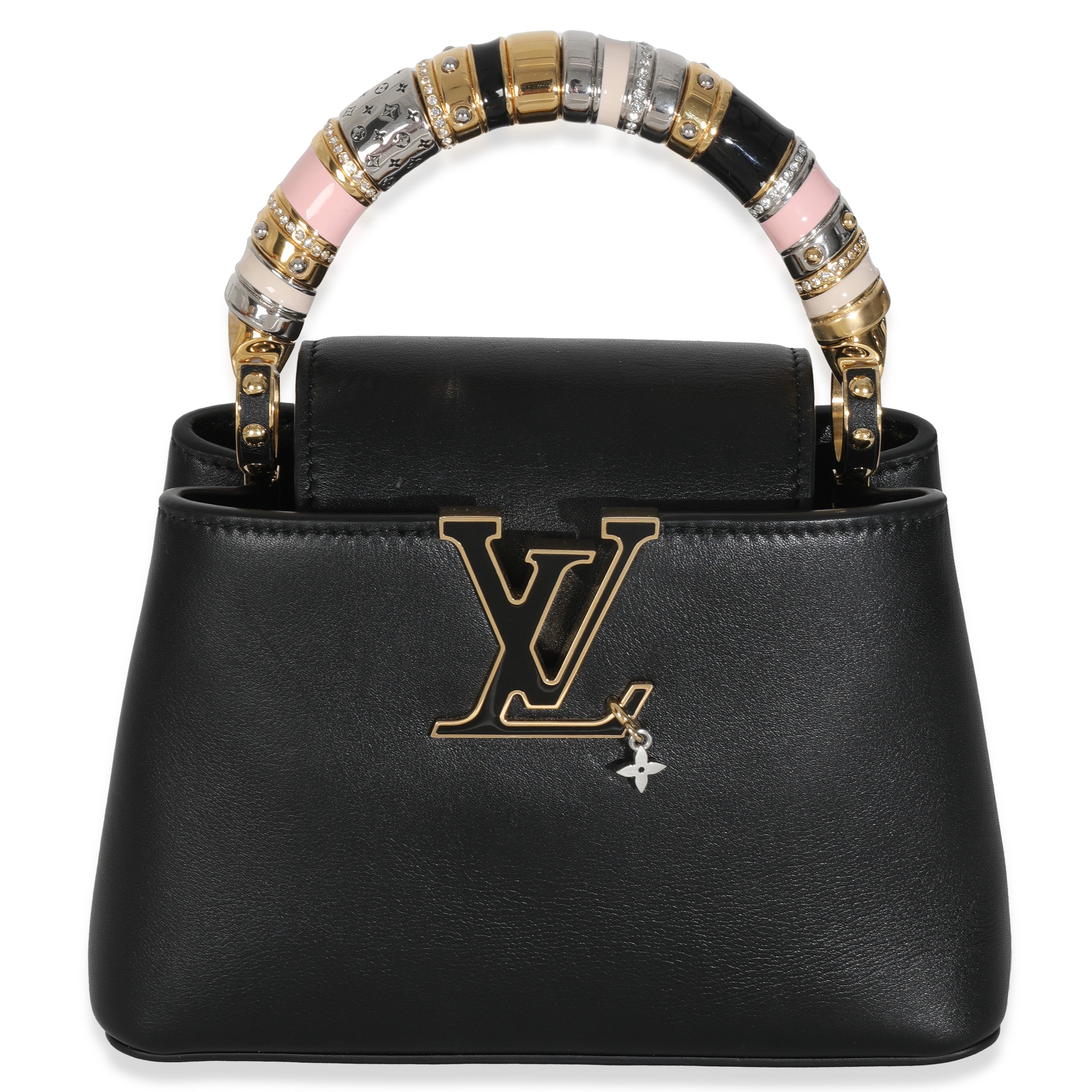 Louis Vuitton Black Taurillon Mini Capucines