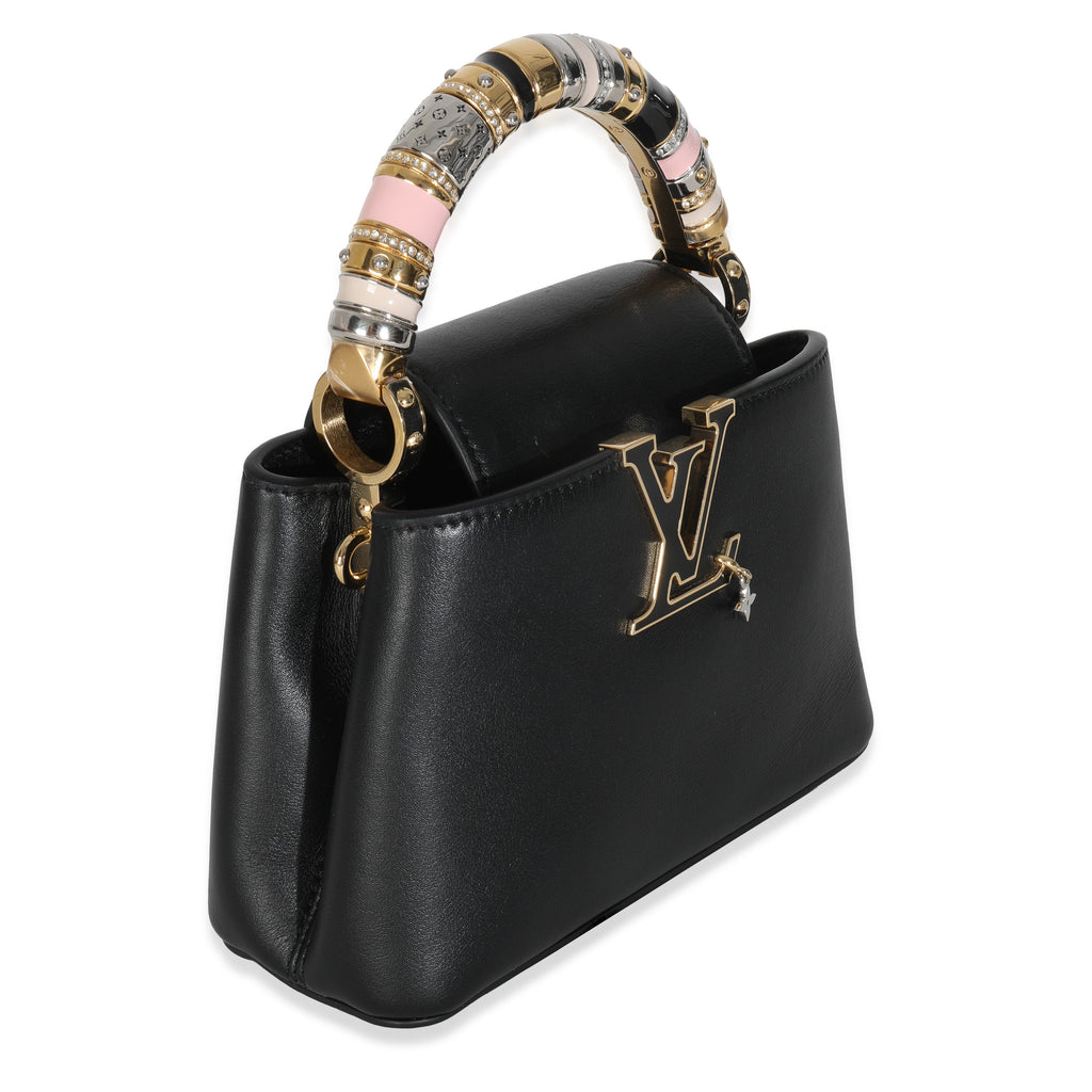Louis Vuitton Black Taurillon Mini Capucines