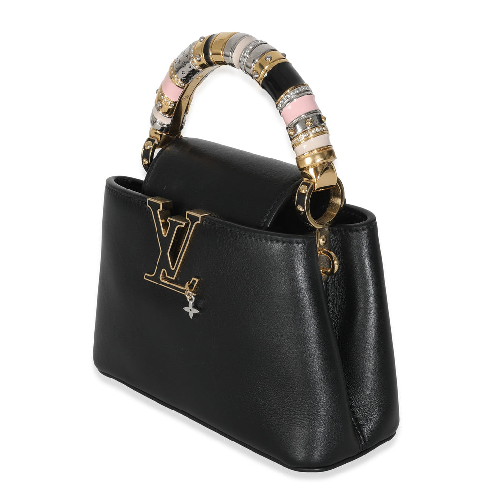 Louis Vuitton Black Taurillon Mini Capucines