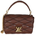 Louis Vuitton Tan Lambskin Malletage GO-14 MM Top Handle