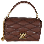 Louis Vuitton Tan Lambskin Malletage GO-14 MM Top Handle