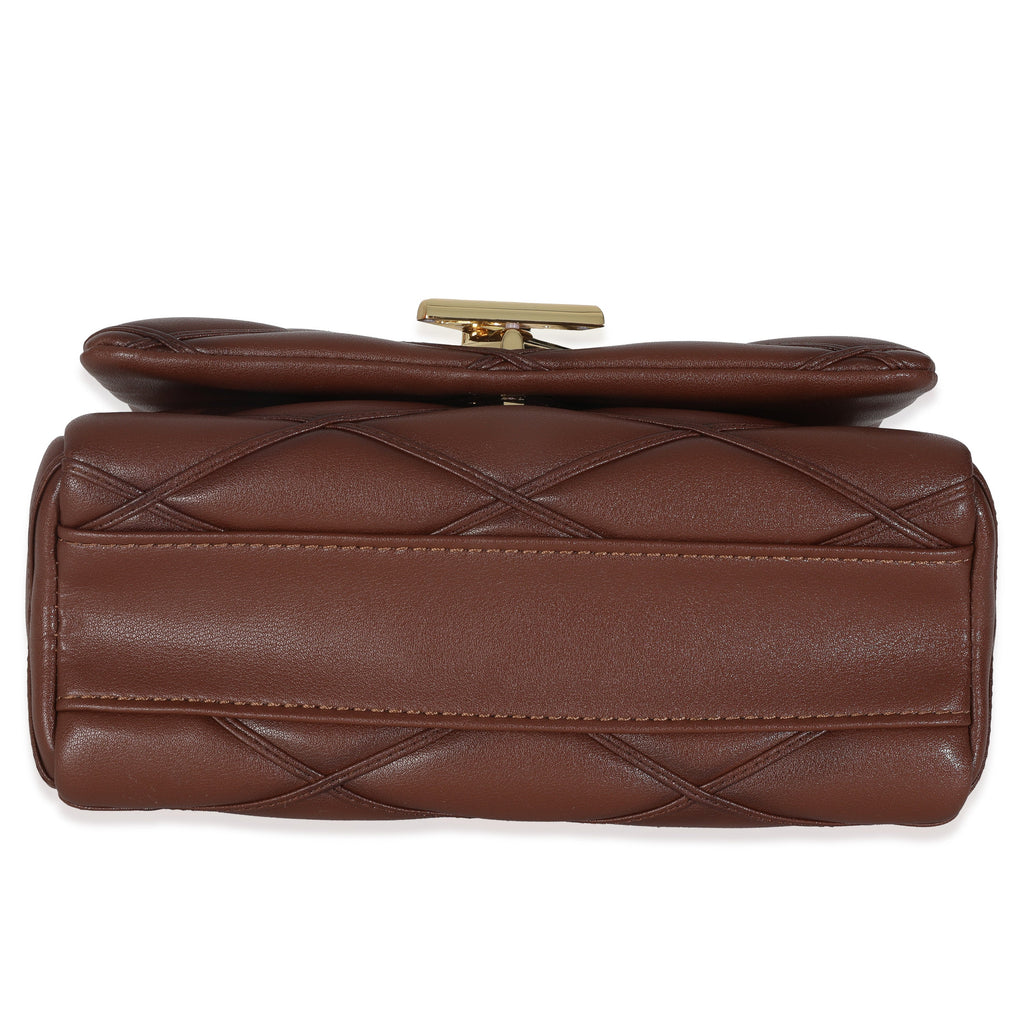 Louis Vuitton Tan Lambskin Malletage GO-14 MM Top Handle
