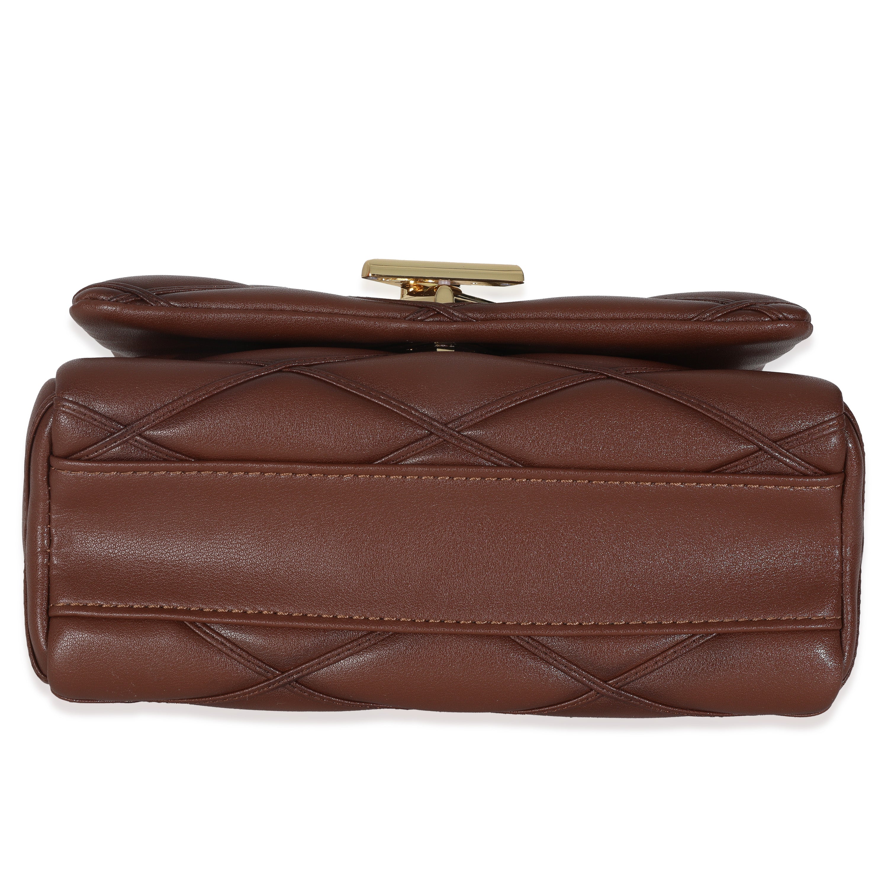 Louis Vuitton Tan Lambskin Malletage GO-14 MM Top Handle
