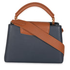 Louis Vuitton Bleu De France Blue Taurillon Studded Capucines BB