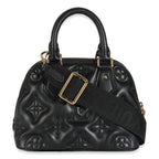 Louis Vuitton Black Bubblegram Calfskin Alma BB