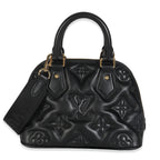Louis Vuitton Black Bubblegram Calfskin Alma BB
