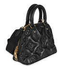 Louis Vuitton Black Bubblegram Calfskin Alma BB