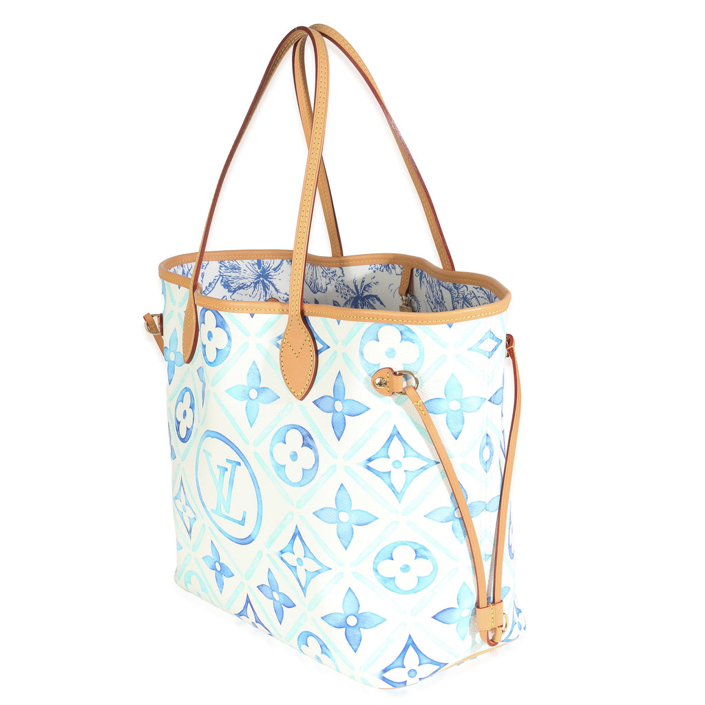Louis Vuitton Lagoon Blue Monogram Canvas Tiles By The Pool 2.0 Neverfull MM