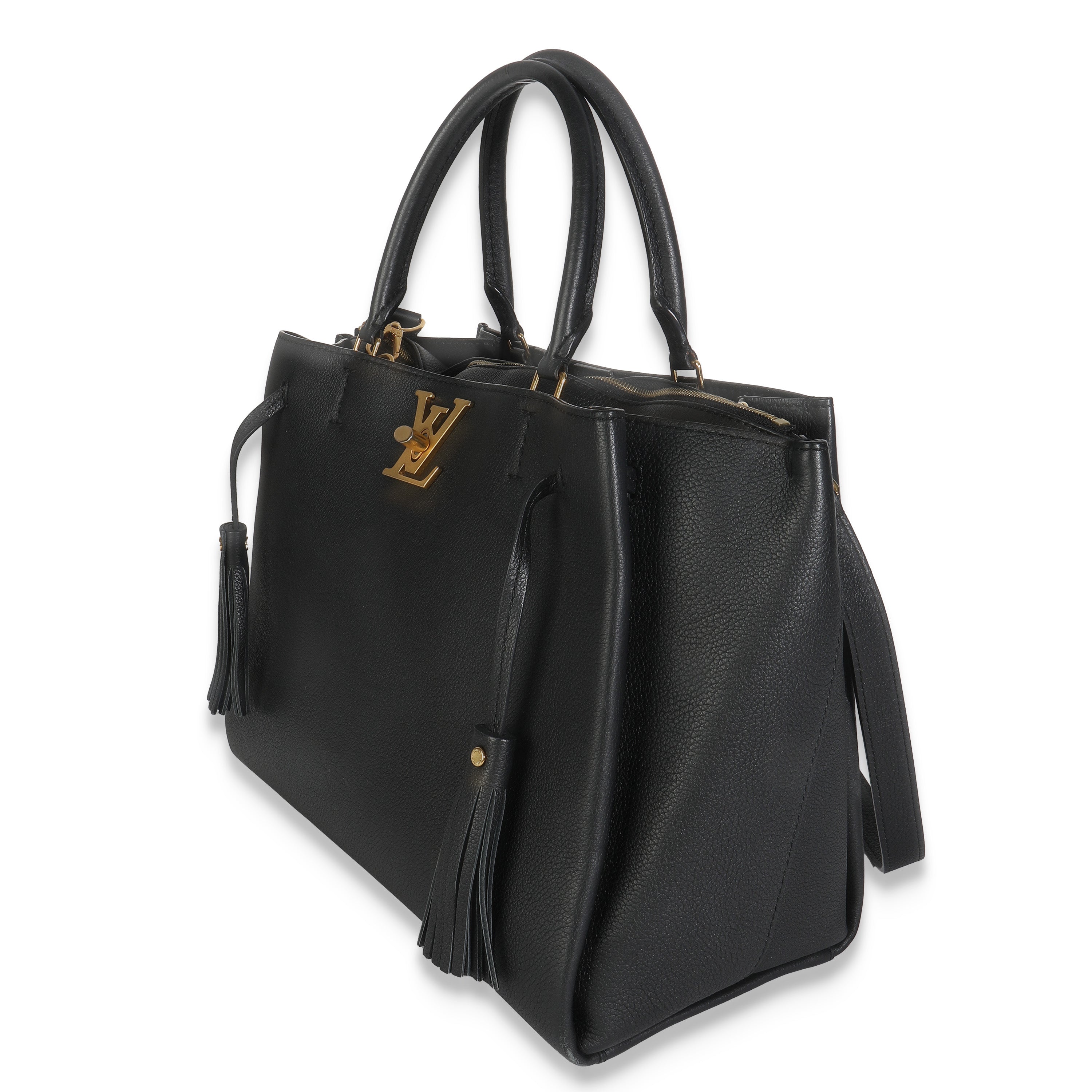 Louis Vuitton Black Calfskin Lockmeto Bag