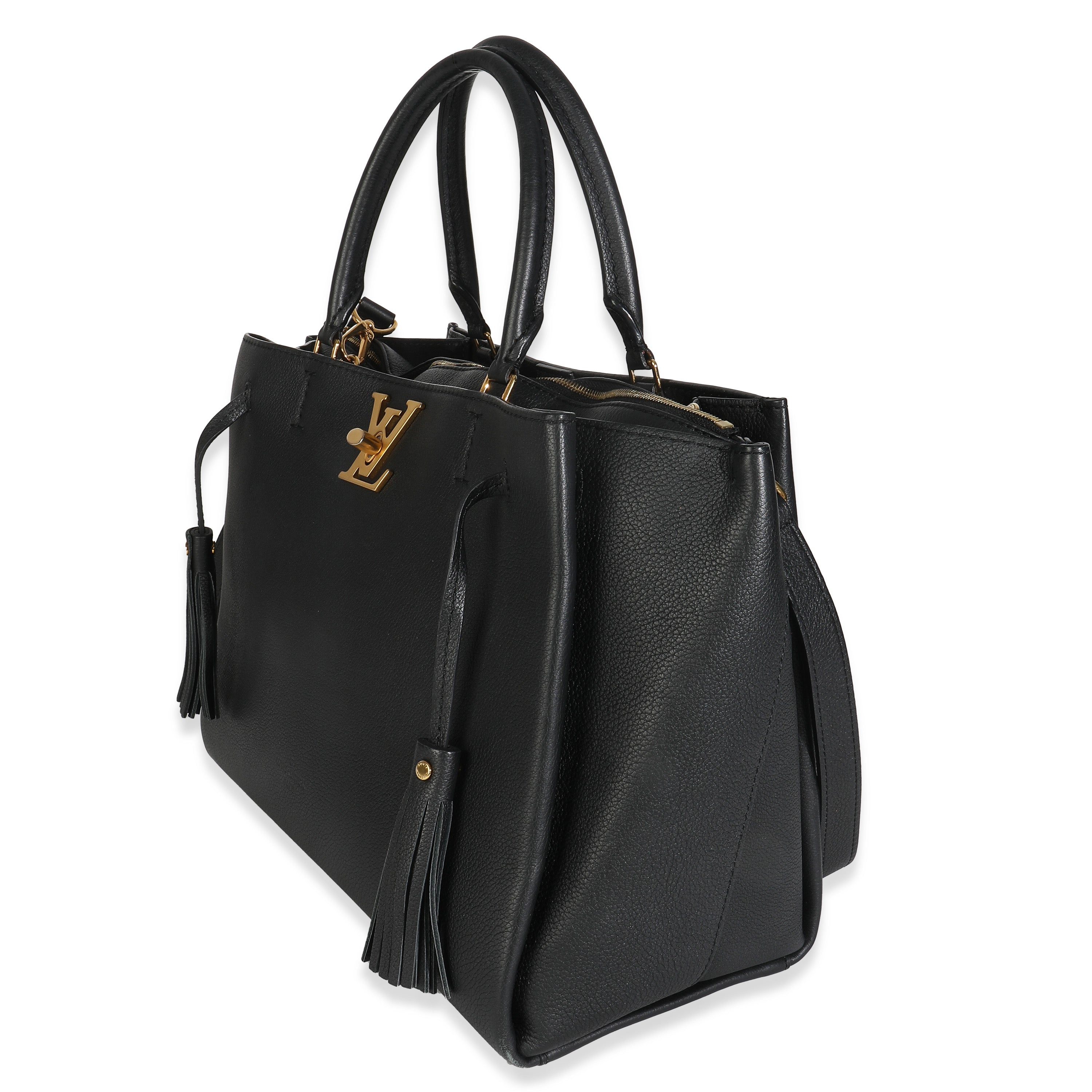 Louis Vuitton Black Calfskin Lockmeto Bag