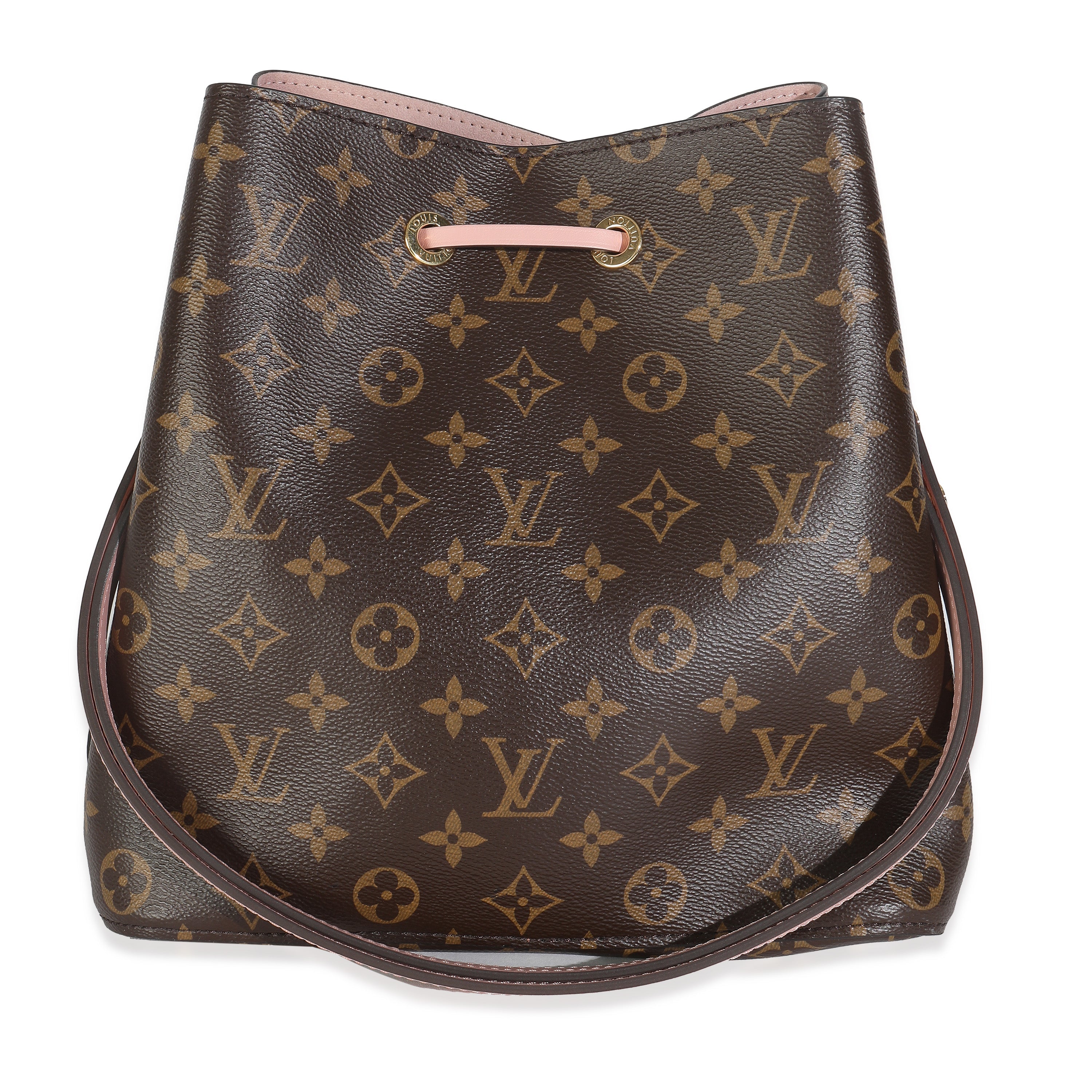 Louis Vuitton Rose Poudre Damier Ebene Canvas Neonoe MM
