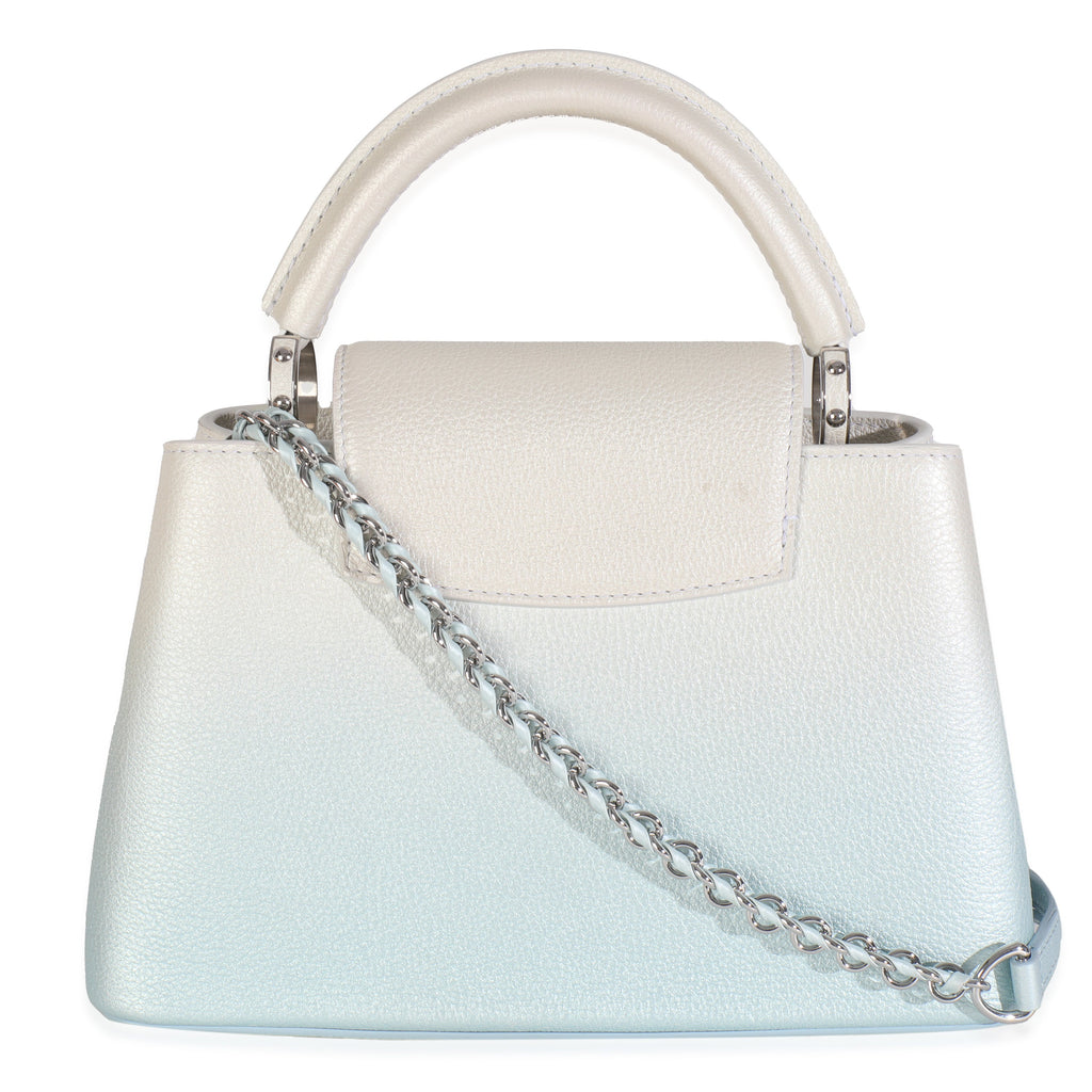 Louis Vuitton Blue Metallic Ombre Taurillon Capucines BB