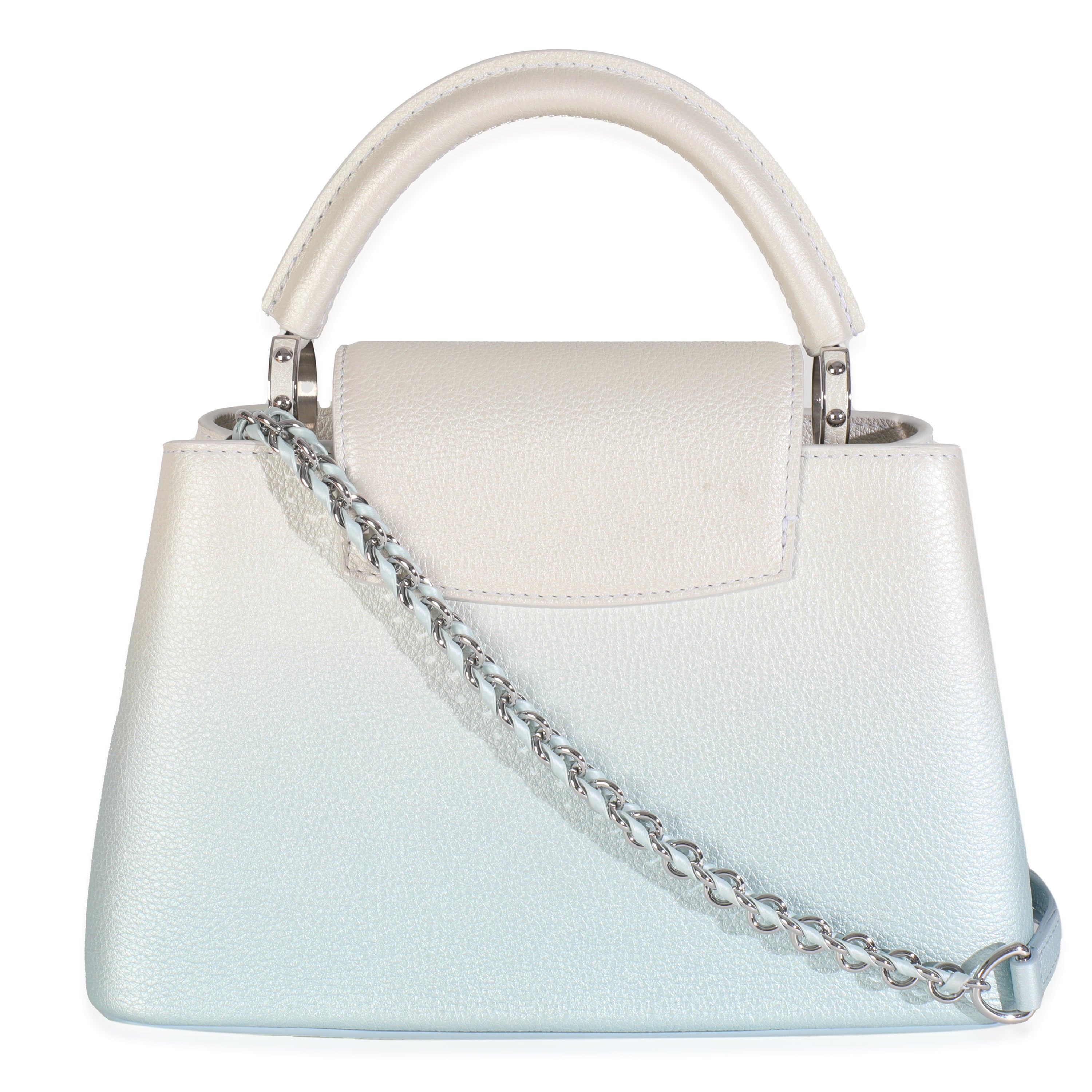 Louis Vuitton Blue Metallic Ombre Taurillon Capucines BB