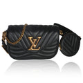 Louis Vuitton Black Calfskin New Wave Multi Pochette