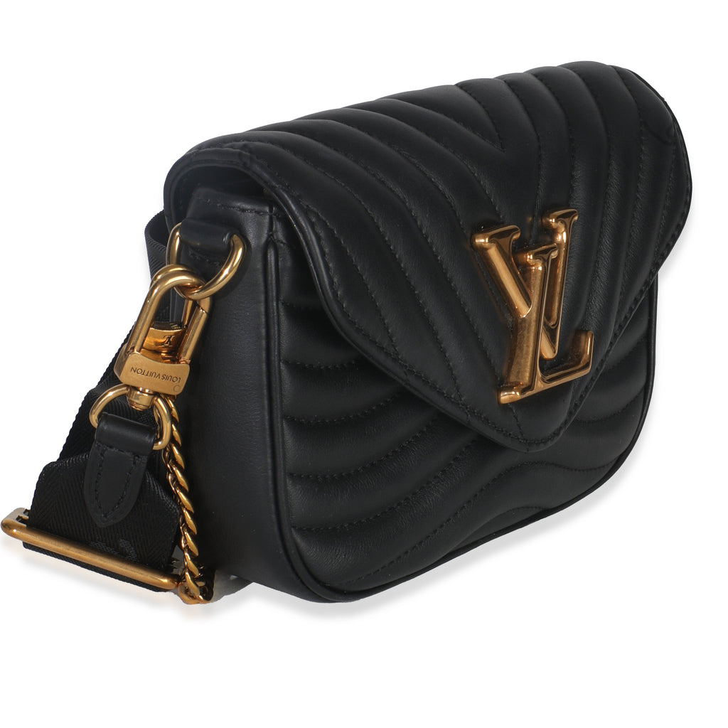 Louis Vuitton Black Calfskin New Wave Multi Pochette