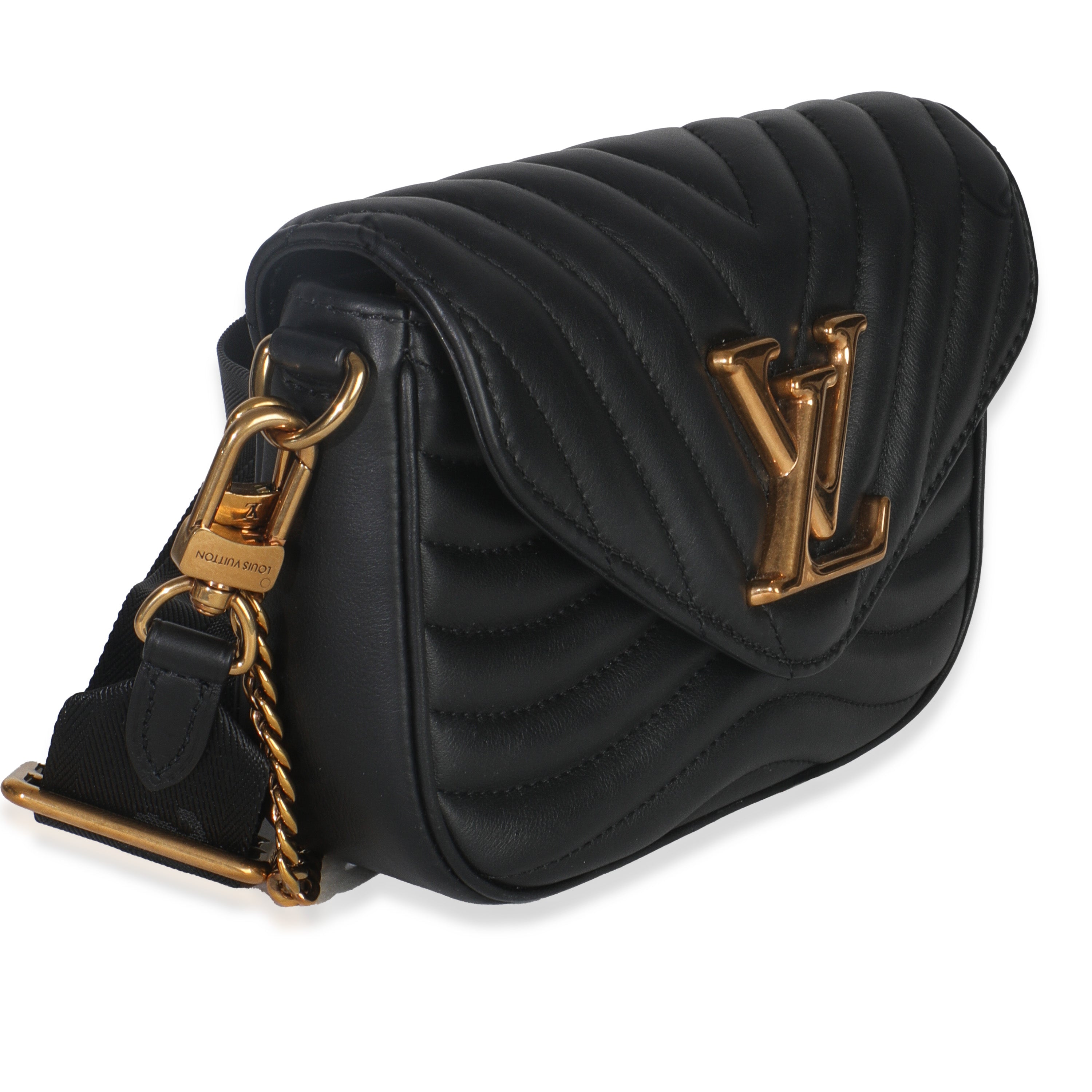 Louis Vuitton Black Calfskin New Wave Multi Pochette