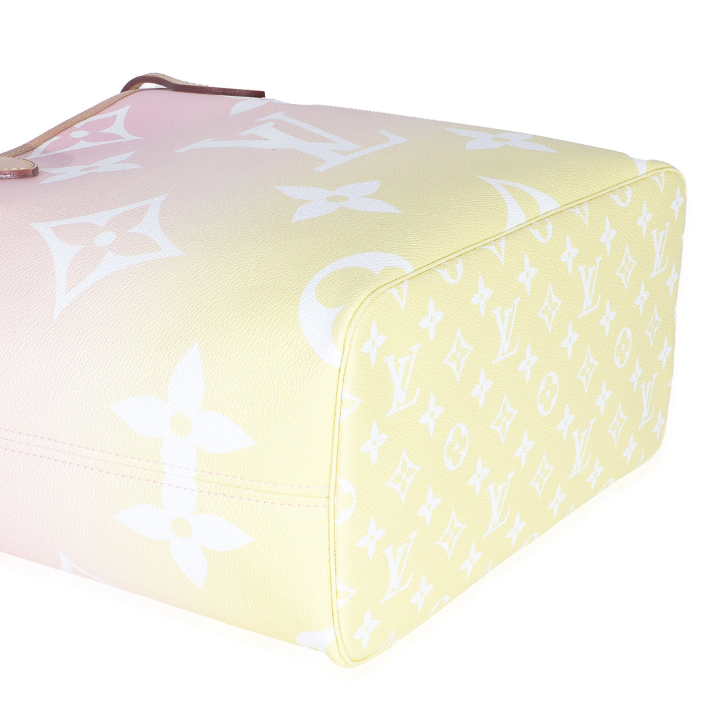 Louis Vuitton Light Pink Monogram Giant Canvas By The Pool Neverfull MM