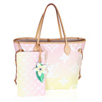 Louis Vuitton Light Pink Monogram Giant Canvas By The Pool Neverfull MM