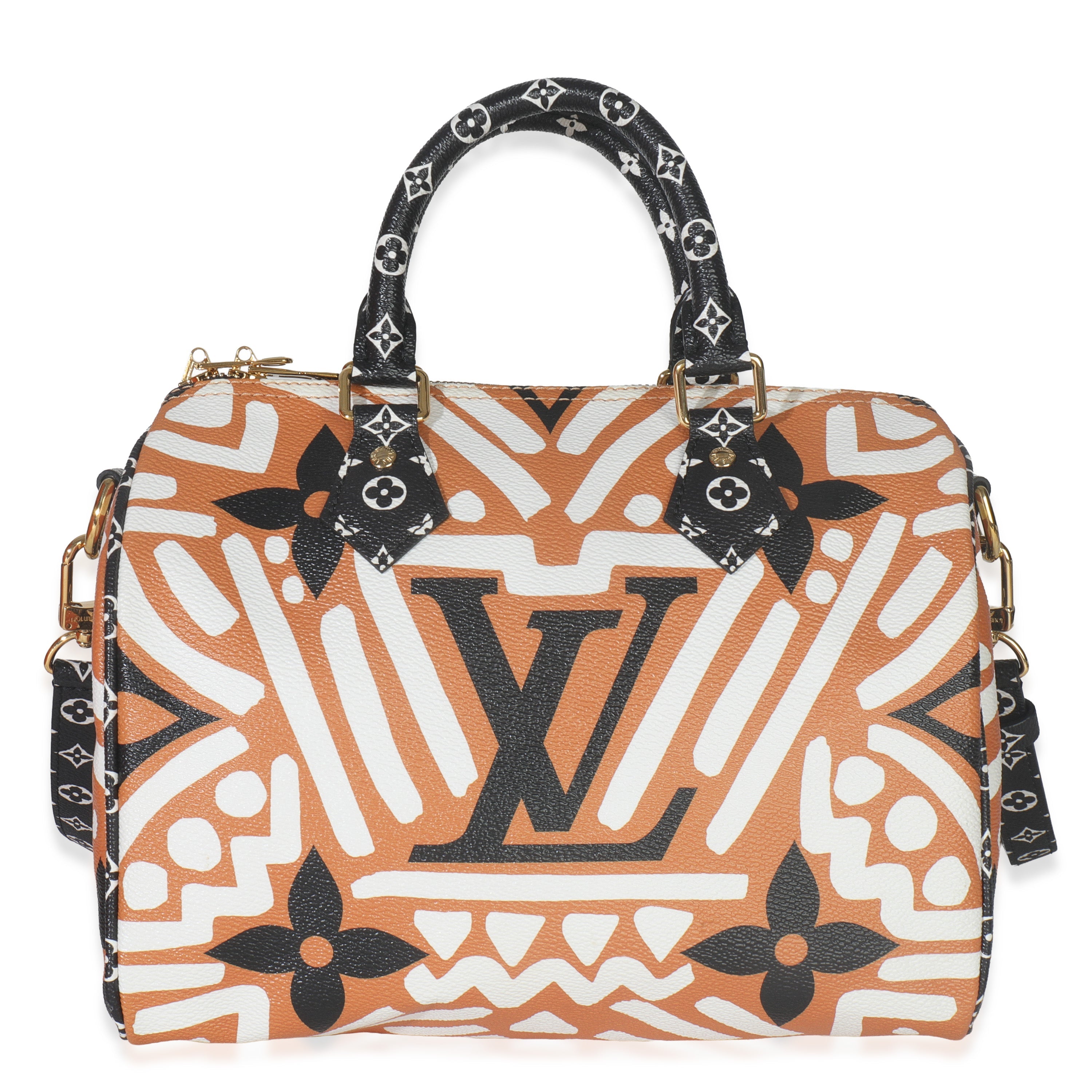 Louis Vuitton Creme Caramel Monogram Canvas Crafty Speedy Bandouliere 25