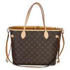 Louis Vuitton Jaune Safran Monogram Canvas Neverfull Bandouliere Inside Out MM