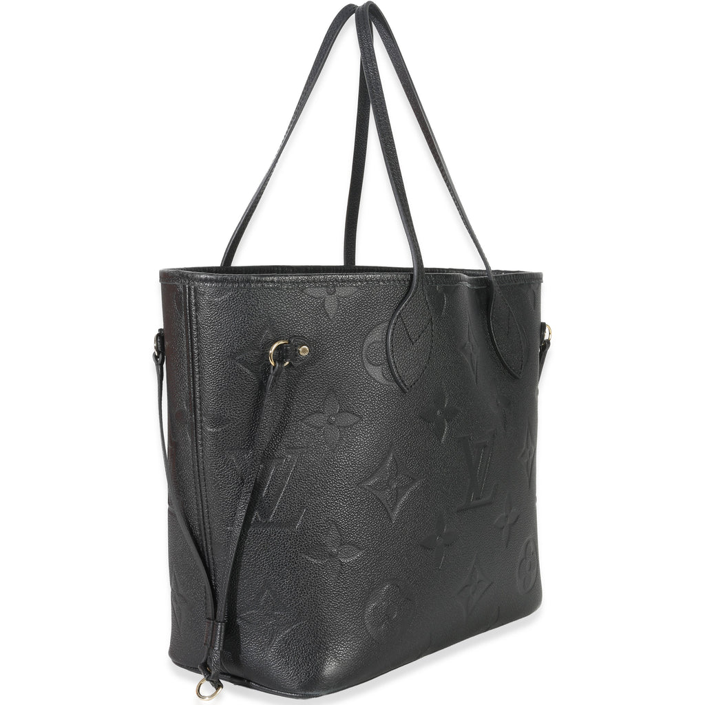 Louis Vuitton Black Giant Monogram Empreinte Neverfull MM