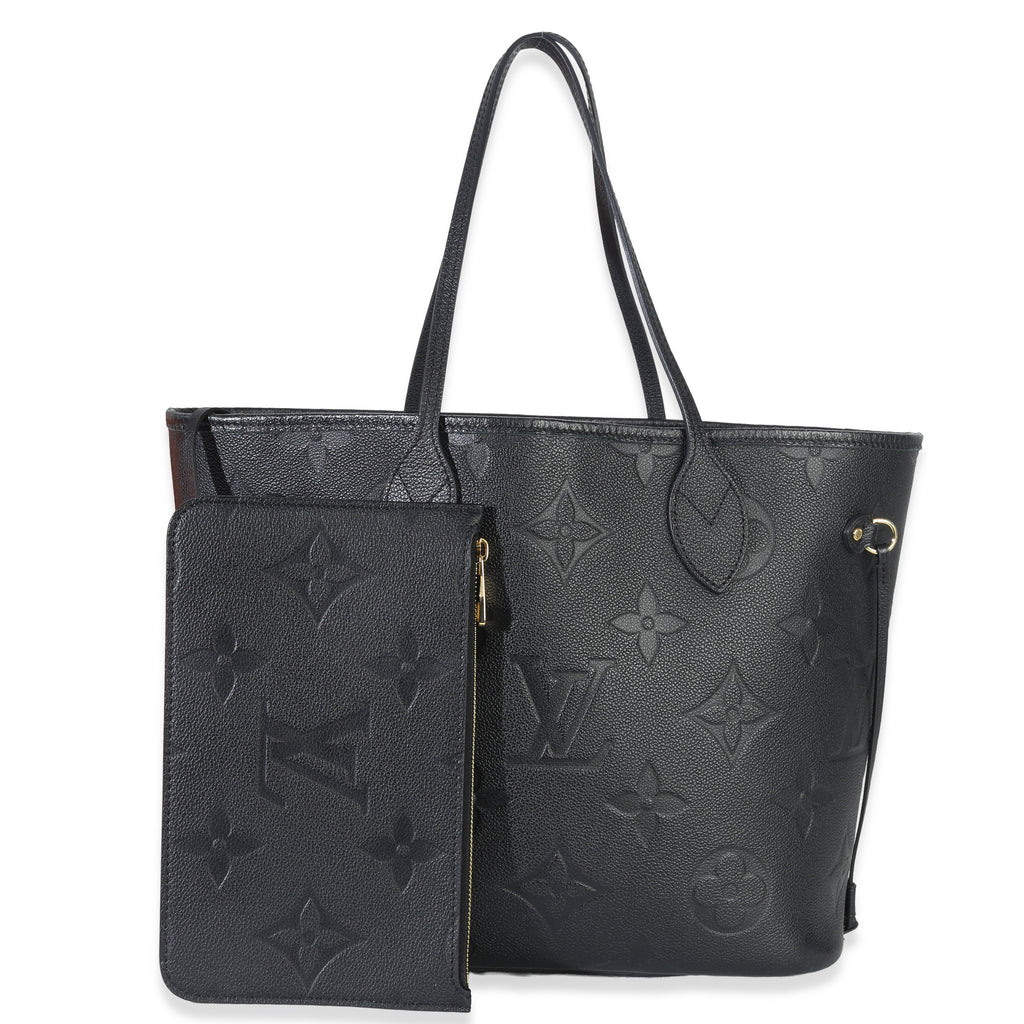 Louis Vuitton Black Giant Monogram Empreinte Neverfull MM