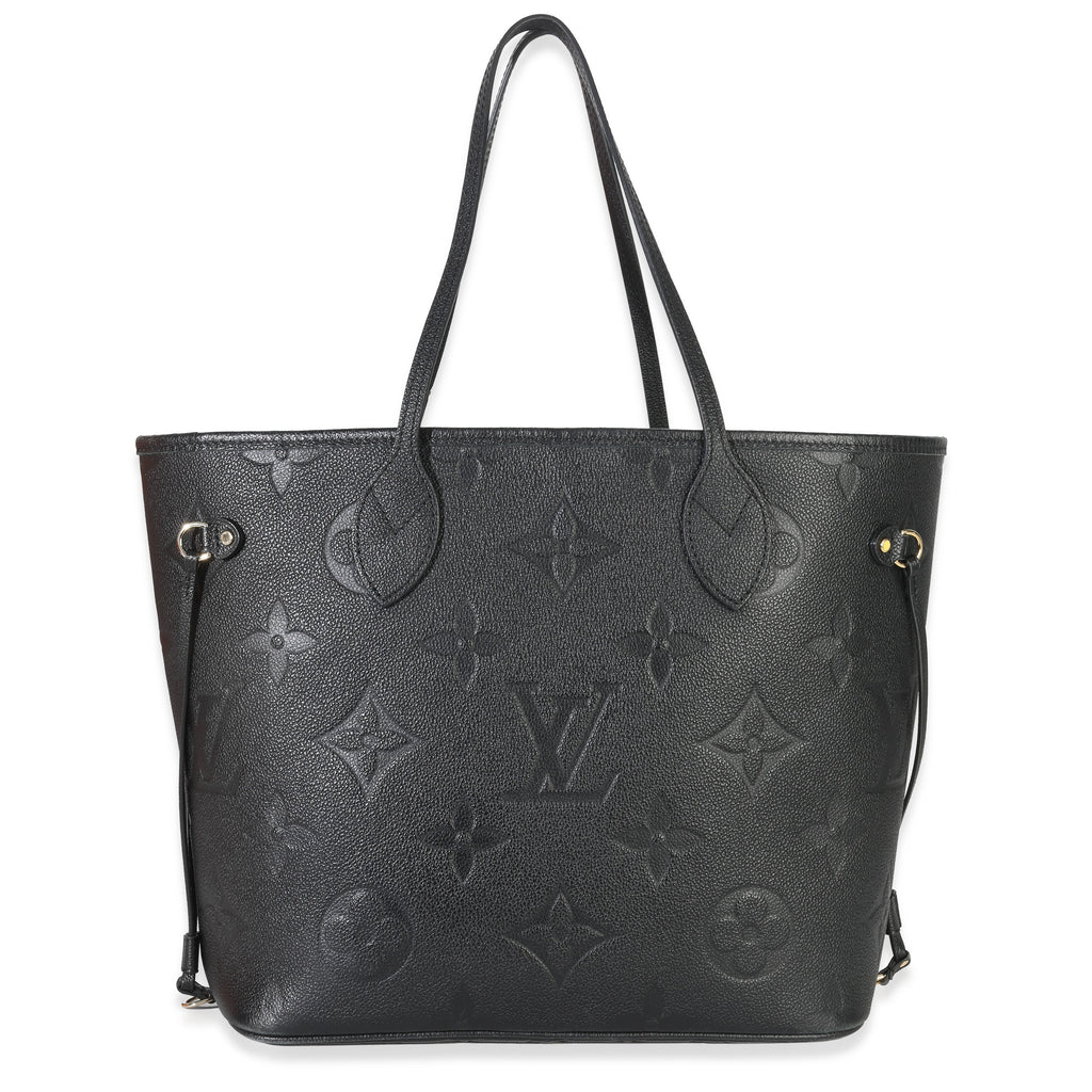 Louis Vuitton Black Giant Monogram Empreinte Neverfull MM