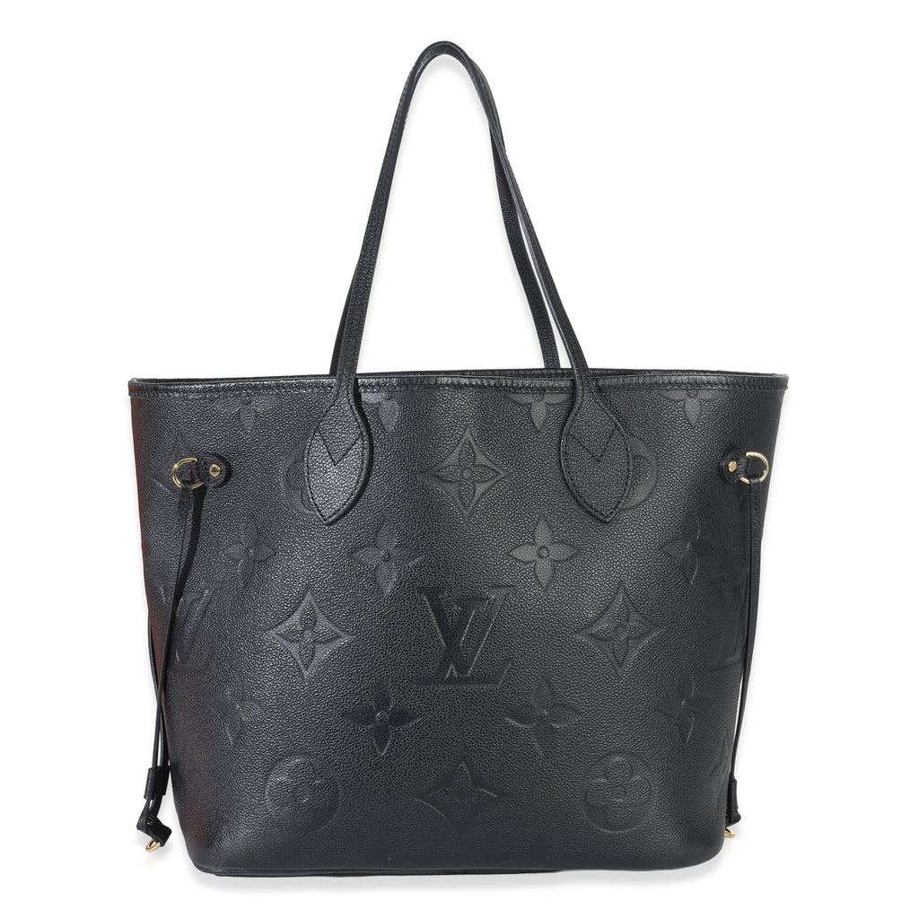 Louis Vuitton Black Giant Monogram Empreinte Neverfull MM