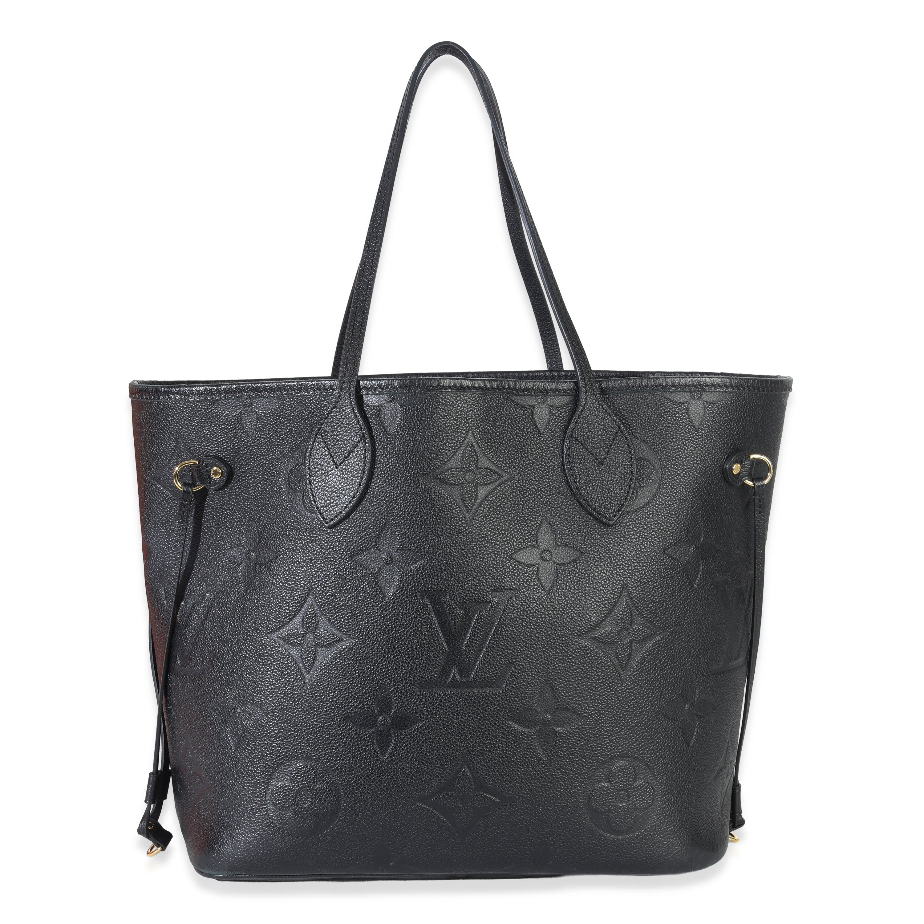Louis Vuitton Black Giant Monogram Empreinte Neverfull MM
